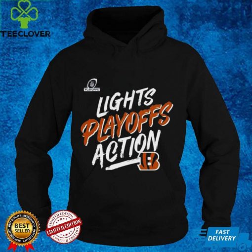 Cincinnati Bengals 2022 Nfl Playoffs Bound Lights Action Shirt