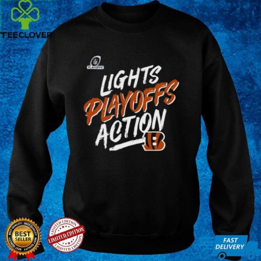 Cincinnati Bengals 2022 Nfl Playoffs Bound Lights Action Shirt