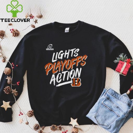 Cincinnati Bengals 2022 Nfl Playoffs Bound Lights Action Shirt