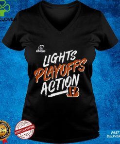 Cincinnati Bengals 2022 Nfl Playoffs Bound Lights Action Shirt