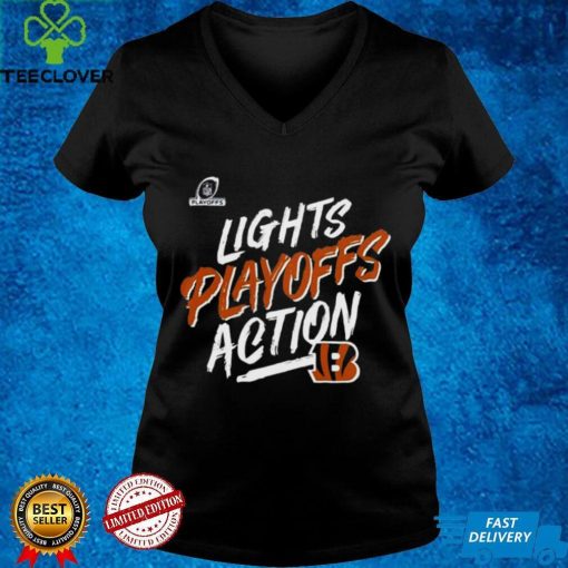 Cincinnati Bengals 2022 Nfl Playoffs Bound Lights Action Shirt