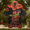 Cincinnati Bengals Baby Yoda Short Sleeve Button Up Tropical Hawaiian Shirt