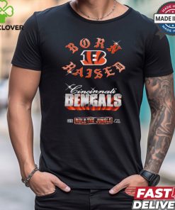 Cincinnati Bengals Born x Raised Black Chrome Rocker Shirt