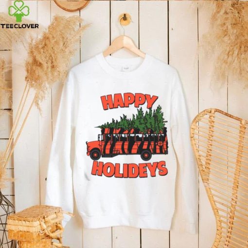 Cincinnati Bengals Bus Happy Holideys Christmas Shirt