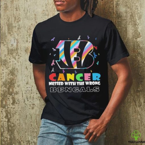 Cincinnati Bengals Cancer Messed With The Wrong Bengals 2023 Shirt