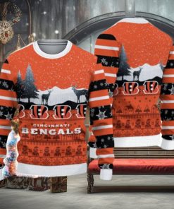 Cincinnati Bengals Casual Ugly Christmas Sweater 3D Gift For Fans
