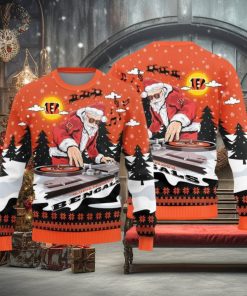 Cincinnati Bengals Christmas Funny DJ Santa New Style Knitted Sweater For Men And Women 1 Cincinnati Bengals Christmas Funny DJ Santa New Style Knitted Sweater For Men And Women