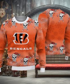 Cincinnati Bengals Christmas Skull Hot Trending Ugly Sweater For Fans