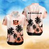 Cincinnati Bengals Short Sleeve Button Up Tropical Hawaiian Shirt VER034