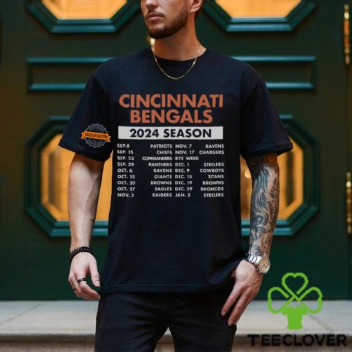 Cincinnati Bengals Complete Schedule 2024 Shirt