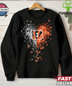 Cincinnati Bengals Crystal Heart Shirt