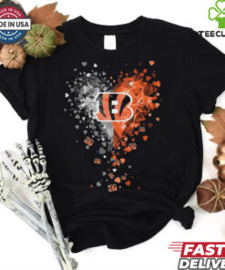 Cincinnati Bengals Crystal Heart Shirt 2 Cincinnati Bengals Crystal Heart Shirt