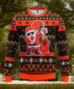 Cincinnati Bengals Dabbing Santa Claus Ugly Christmas Sweater
