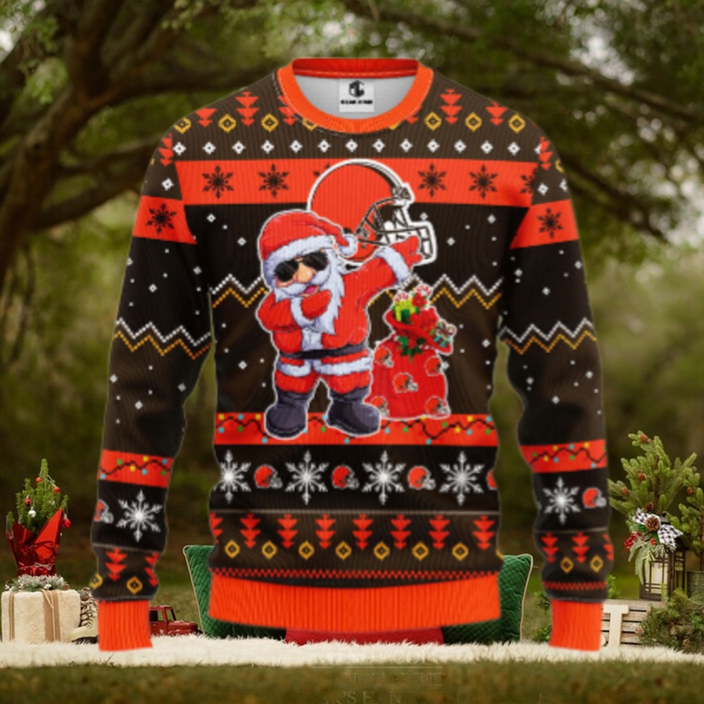 Cincinnati Bengals Dabbing Santa Claus Ugly Christmas Sweater Cincinnati Bengals Dabbing Santa Claus Ugly Christmas Sweater