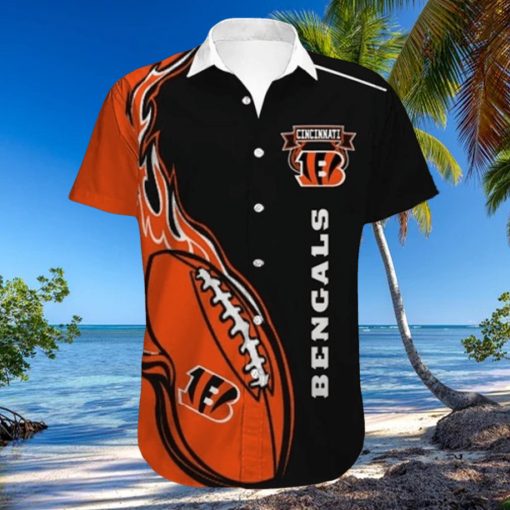 Cincinnati Bengals Engulfed in Fireball on Hawaiian Shirt