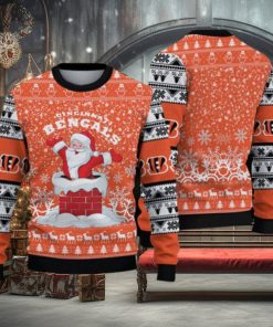 Cincinnati Bengals Fans Santa Claus Pattern Ugly Christmas Sweater Gift