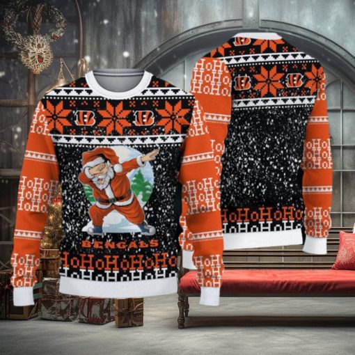 Cincinnati Bengals Fans Santa Claus Ugly Christmas Sweater Gift