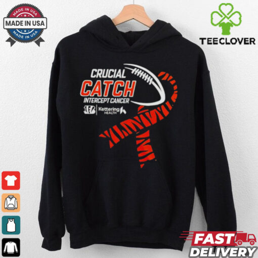 Cincinnati Bengals Footbakll NFL Crucial Catch Intercept Cancer shirt