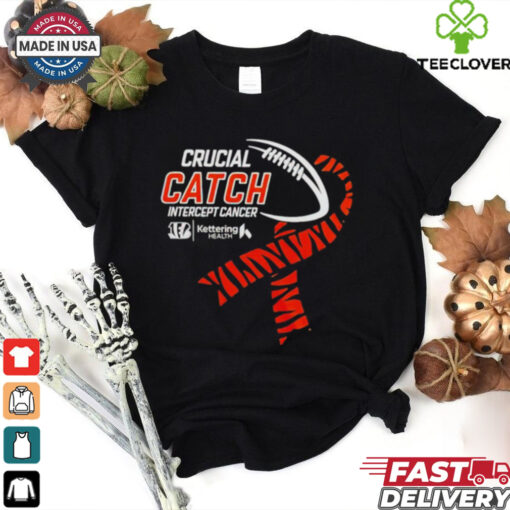 Cincinnati Bengals Footbakll NFL Crucial Catch Intercept Cancer shirt