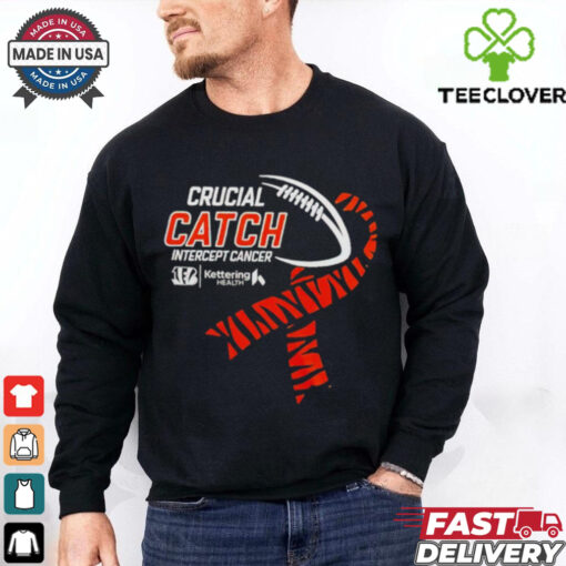 Cincinnati Bengals Footbakll NFL Crucial Catch Intercept Cancer shirt