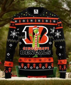 Cincinnati Bengals Funny Grinch Christmas Ugly Sweater