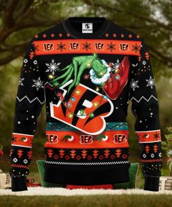 Cincinnati Bengals Grinch Christmas Ugly Sweater