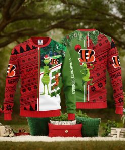Cincinnati Bengals Grinch & Scooby Doo Christmas Ugly Sweater 1
