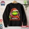 Cleveland Browns Grinch wearing Santa hat Christmas 2024 shirt