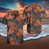 New York Giants Hawaiian Tracksuit Floral Outfits Button Down Shirt Beach Shorts