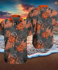 Cincinnati Bengals Hawaiian Tracksuit Floral Outfits Button Shirt Beach Shorts