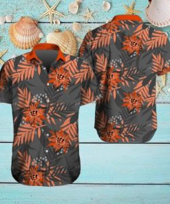 Cincinnati Bengals Hawaiian Tracksuit Floral Outfits Button Shirt Beach Shorts