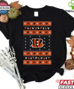 Cincinnati Bengals Holiday Lights Sweater Long Sleeve T Shirt 3 Cincinnati Bengals Holiday Lights Sweater Long Sleeve T Shirt