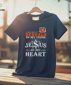 Cincinnati Bengals In My Vien Jesus In My Heart Logo Shirt