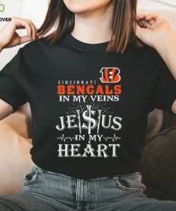 Cincinnati Bengals In My Vien Jesus In My Heart Logo Shirt