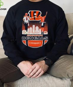 Cincinnati Bengals Joe Burrow And Ja’marr Chase Champions With Signatures T hoodie, sweater, longsleeve, shirt v-neck, t-shirt