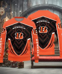 Cincinnati Bengals Knitted Sweater For Christmas