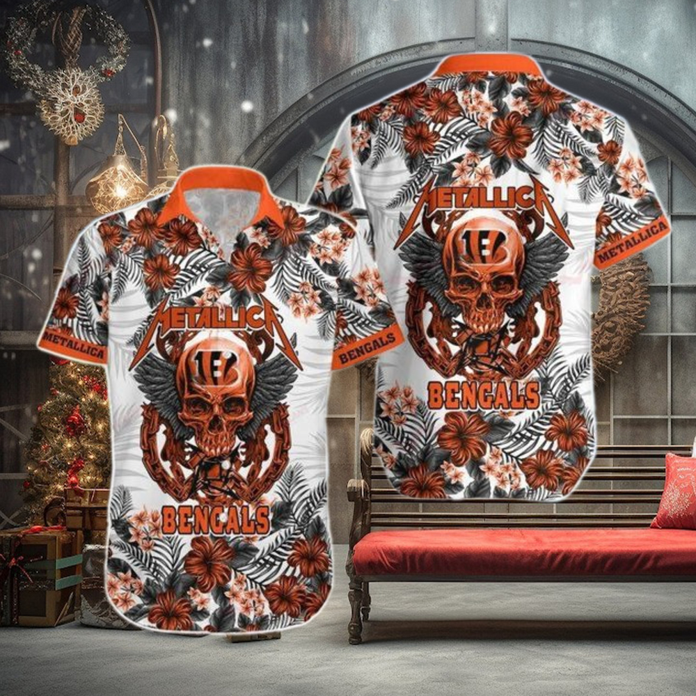 Cincinnati Bengals Logo NFL Men Hawaiian Shirt Football Team Custom Gifts Gift For Him Cincinnati Bengals Logo NFL Men Hawaiian Shirt Football Team Custom Gifts Gift For Him
