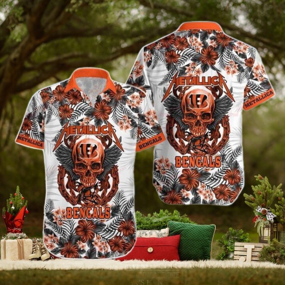 Cincinnati Bengals Logo NFL Men Hawaiian Shirt Football Team Custom Gifts Gift For Him Cincinnati Bengals Logo NFL Men Hawaiian Shirt Football Team Custom Gifts Gift For Him