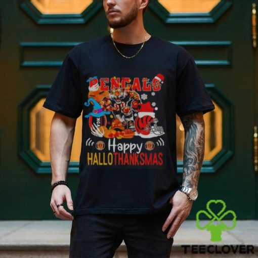 Cincinnati Bengals Mascot Happy Hallothanksmas Shirt