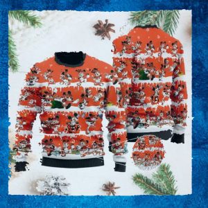 Cincinnati Bengals Mickey NFL American Football Ugly Christmas Sweater Sweatshirt Party