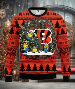 Cincinnati Bengals Minion Christmas Ugly Sweater