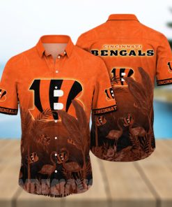 Cincinnati Bengals NFL Flower Full Printed 3D Hawaiian Shirt