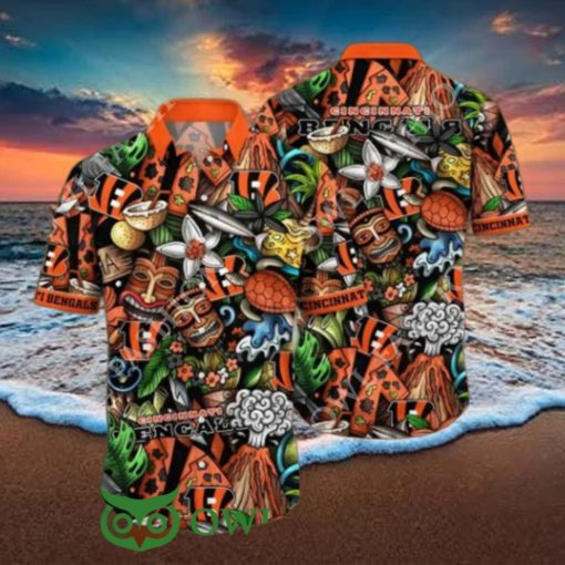 Cincinnati Bengals NFL Flower Summer Vibe Hawaiian Shirt