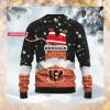 Cincinnati Bengals NFL Football Team Logo Symbol Santa Claus Custom Name Personalized 3D Ugly Christmas Sweater Shirt For Men And Women On Xmas Days