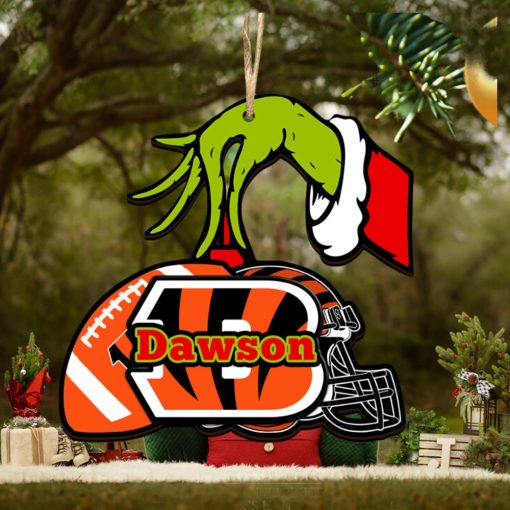 Cincinnati Bengals NFL Grinch Personalized Ornament SP121023103ID03