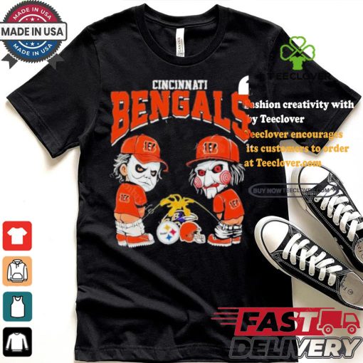 Cincinnati Bengals NFL Halloween Peeing Funny Shirt