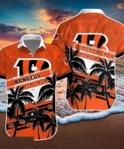 Cincinnati Bengals NFL Hawaiian Shirt Palm Trees Pattern New Design For Fans
