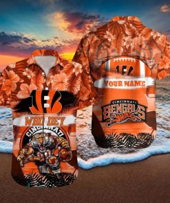 Cincinnati Bengals NFL Hawaiian hoodie, sweater, longsleeve, shirt v-neck, t-shirt Custom Name Summer Gift