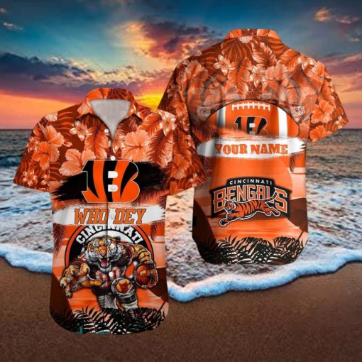 Cincinnati Bengals NFL Hawaiian hoodie, sweater, longsleeve, shirt v-neck, t-shirt Custom Name Summer Gift