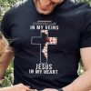 Cincinnati Bengals NFL In My Veins Jesus In My Heart Cross 2024 T Shirt